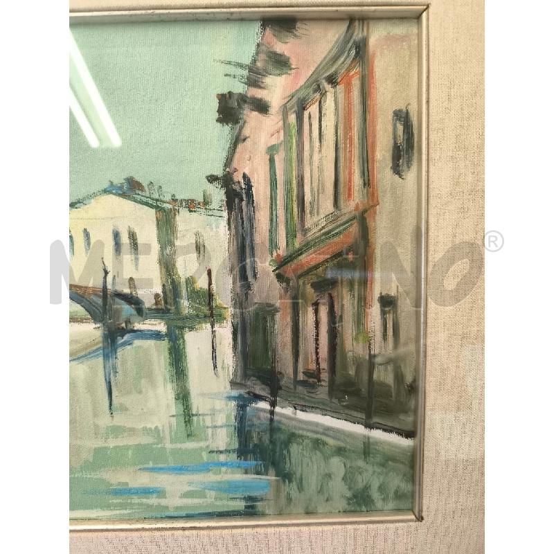QUADRO OLIO VISTA DI VENEZIA RIO  | Mercatino dell'Usato Mestre 4