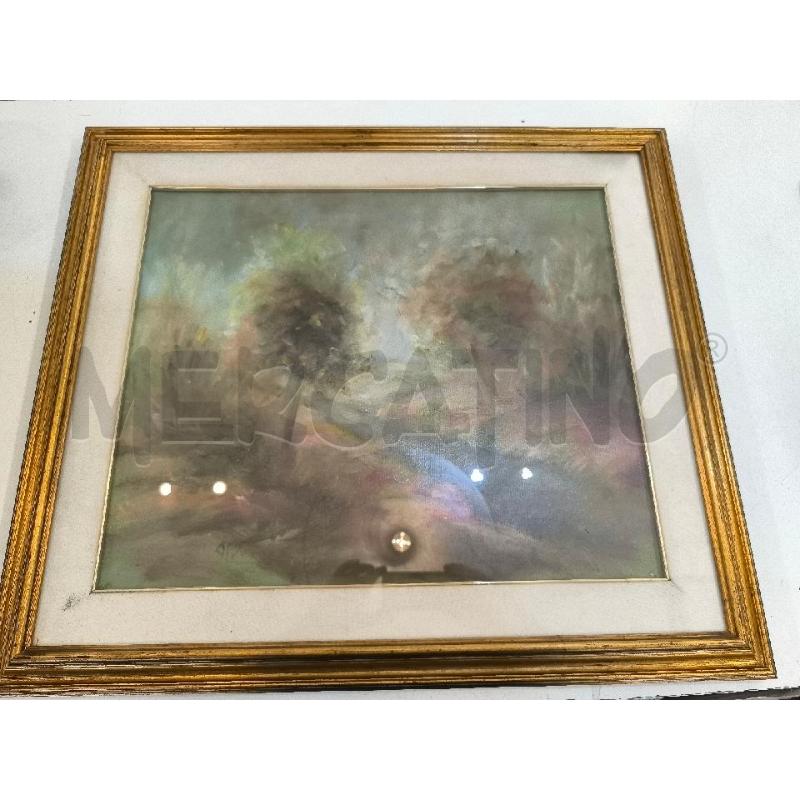 QUADRO PAESAGGIO CON ALBERI | Mercatino dell'Usato Mestre 1