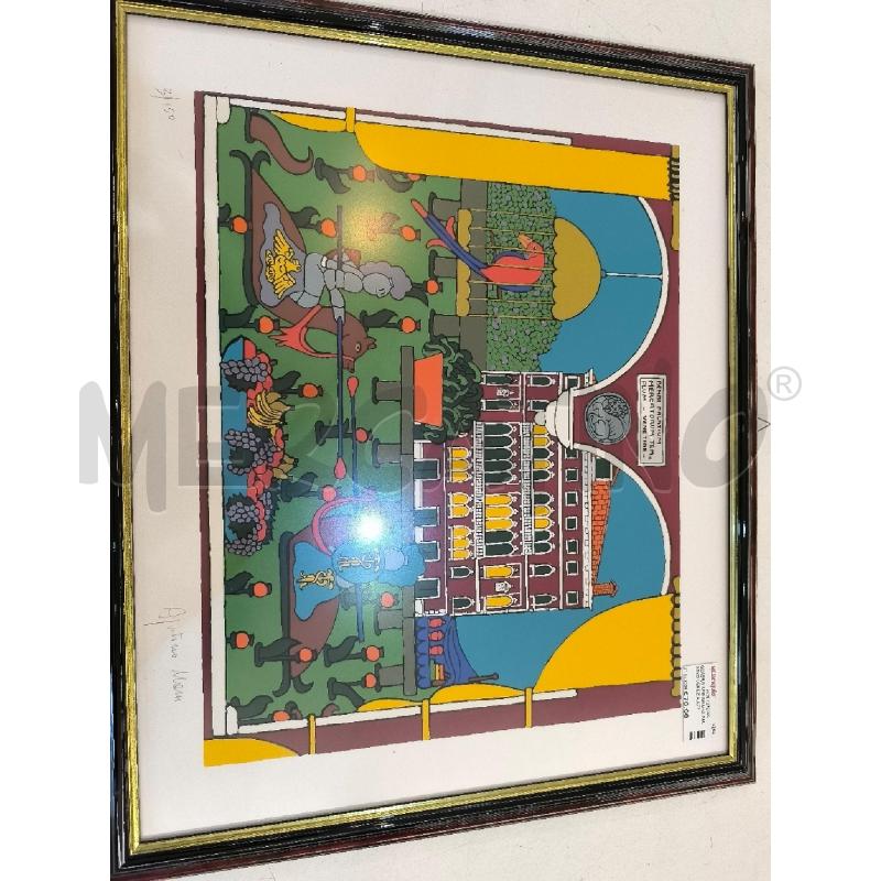 QUADRO SERIGRAFIA PALAZZO VENEZIA ATTRIBUITO AGOSTINO NANI MOCENIGO | Mercatino dell'Usato Mestre 1