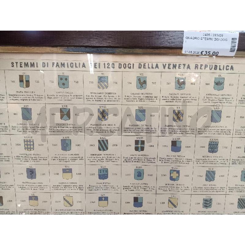 QUADRO STEMMI DEI DOGI | Mercatino dell'Usato Mestre 4