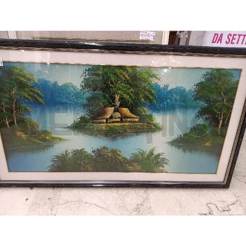 QUADRO STLILE THAILANDESE CASA SUL LAGO | Mercatino dell'Usato Mestre 1