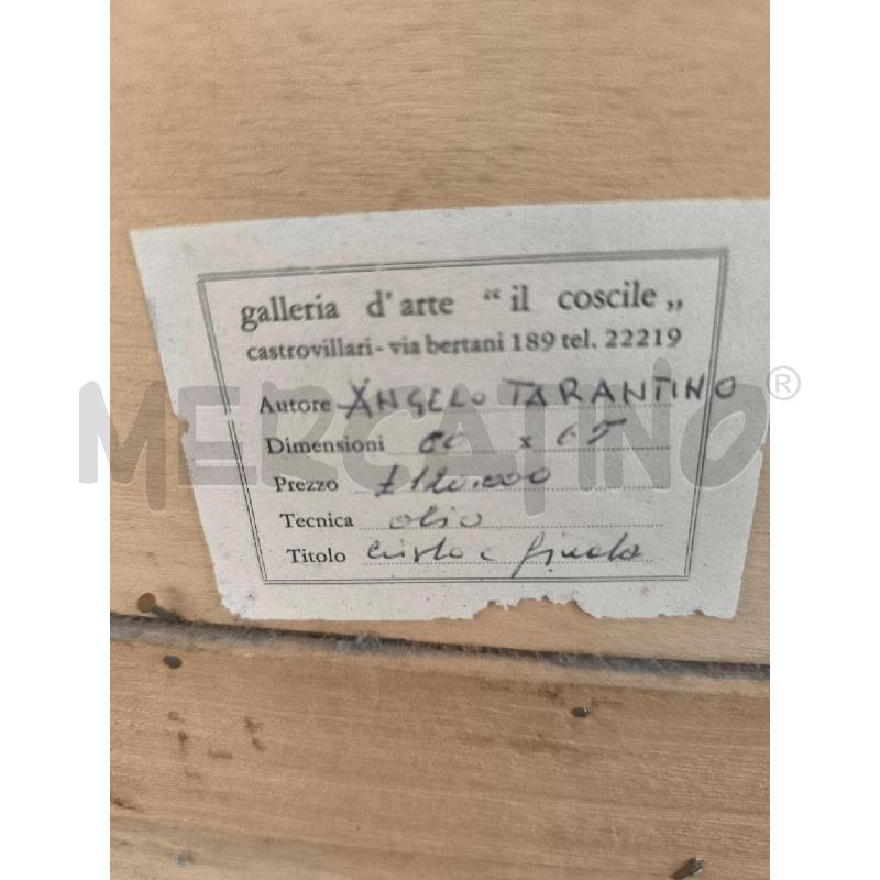 QUADRO SU TAVOLETTA CRISTO E GIUDA TARANTINO | Mercatino dell'Usato Mestre 2