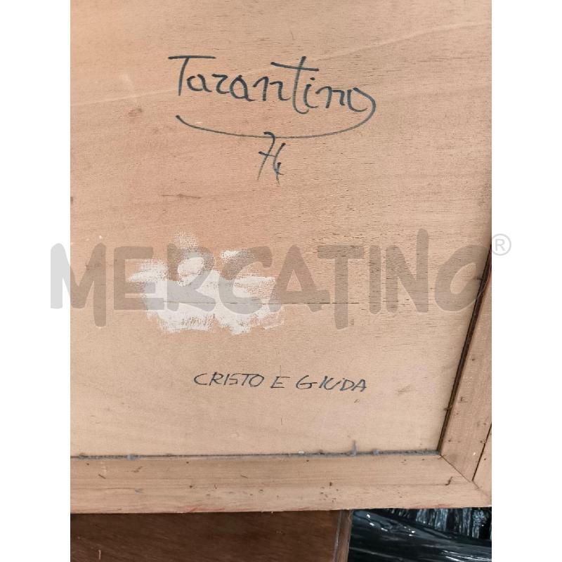 QUADRO SU TAVOLETTA CRISTO E GIUDA TARANTINO | Mercatino dell'Usato Mestre 3