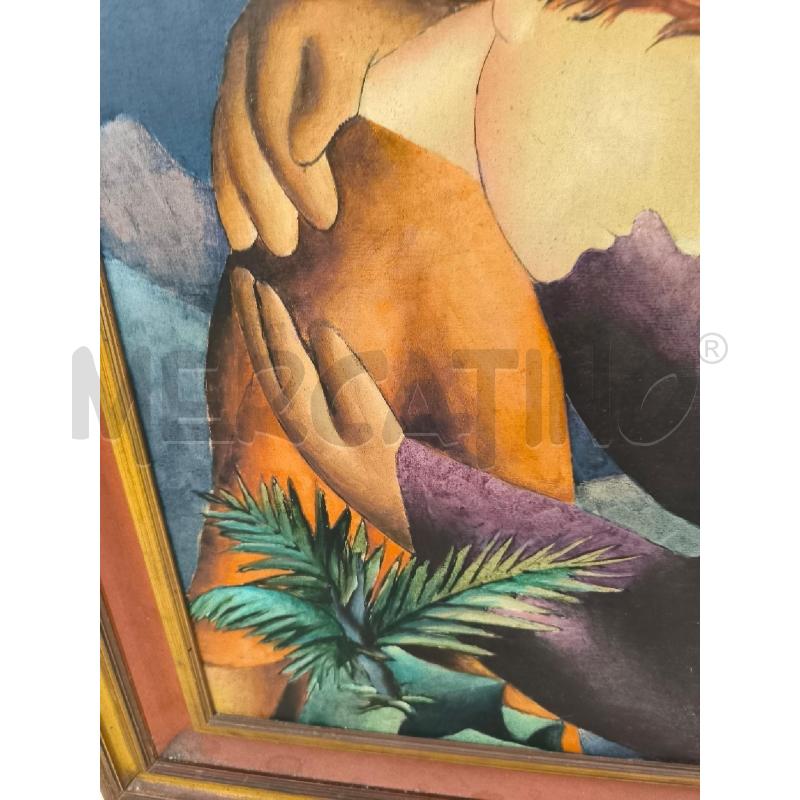 QUADRO SU TAVOLETTA CRISTO E GIUDA TARANTINO | Mercatino dell'Usato Mestre 5