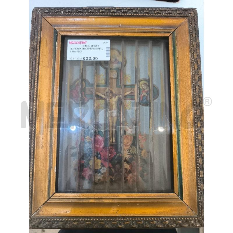 QUADRO TRIDIMENSIONALE DIVINTÀ | Mercatino dell'Usato Mestre 1