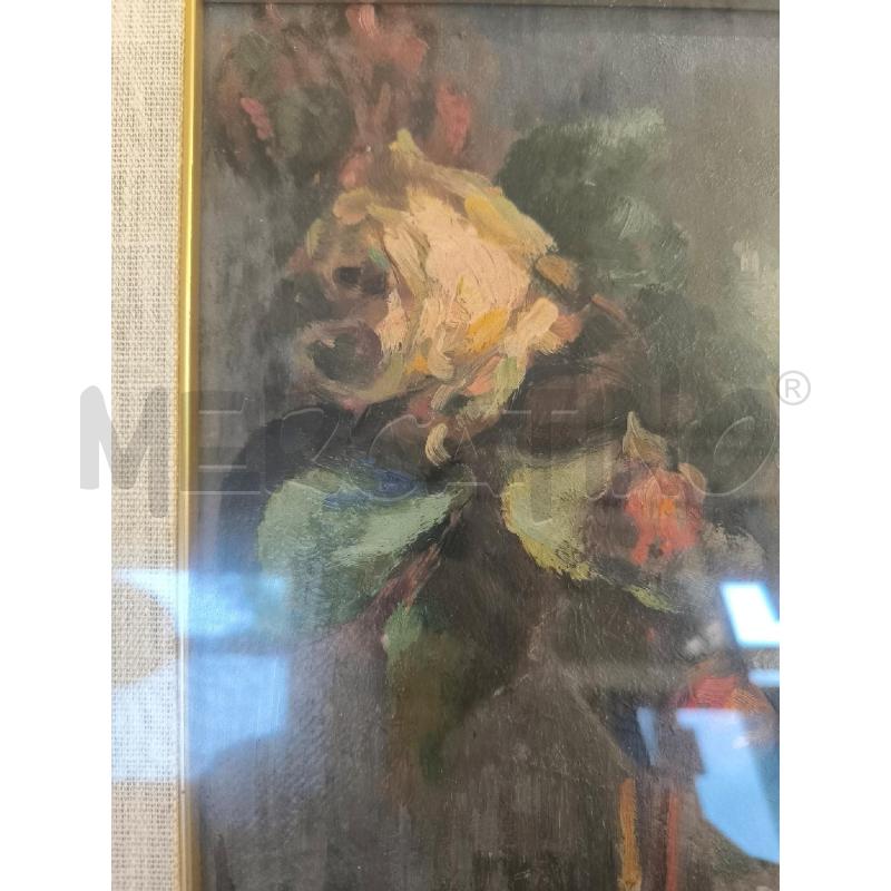 QUADRO VASO DI ROSE GIALLO | Mercatino dell'Usato Mestre 2