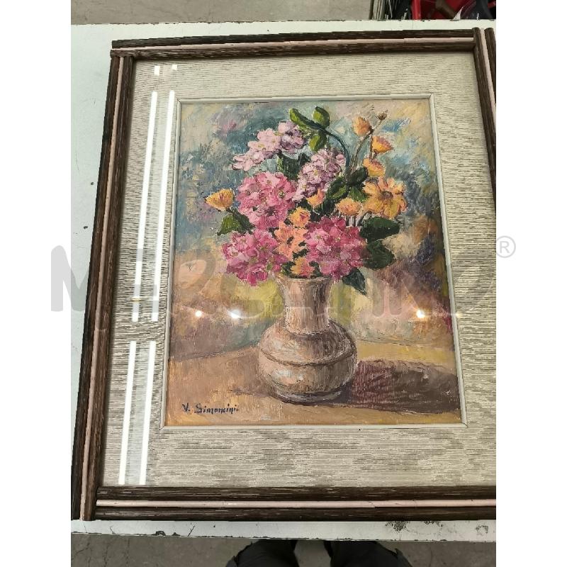 QUADRO VELIA SIMONCINI FIORI | Mercatino dell'Usato Mestre 1