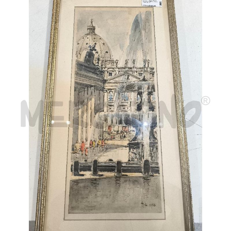 QUADRO VENEZIA 1958 ACQUERELLO | Mercatino dell'Usato Mestre 1
