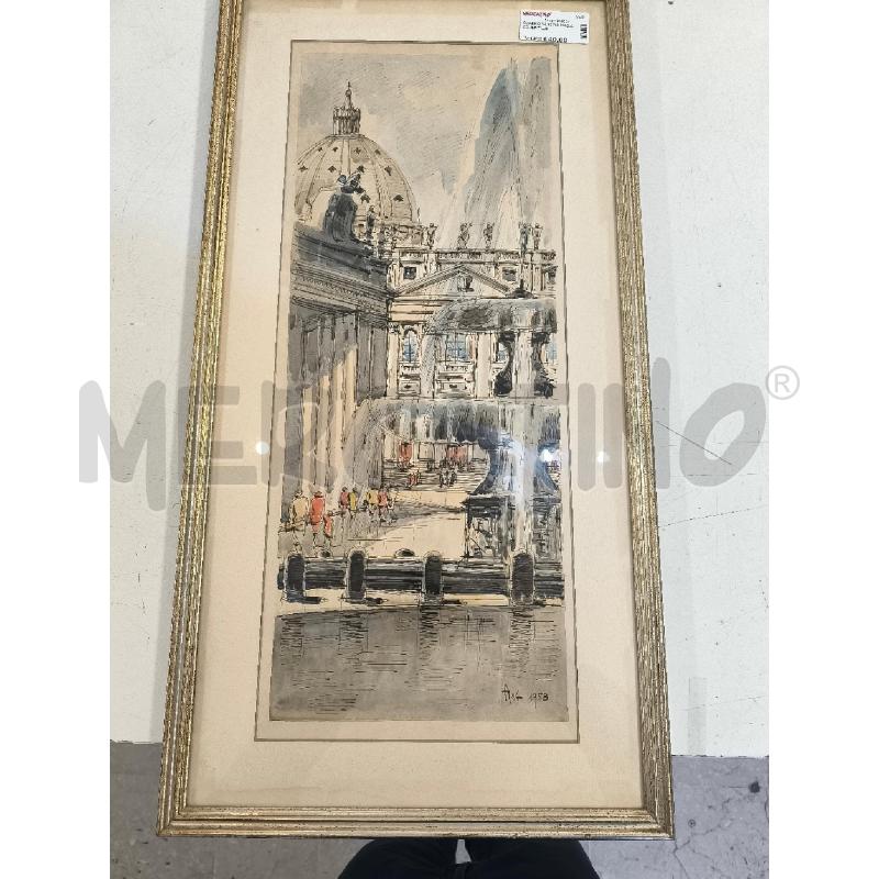 QUADRO VENEZIA 1958 ACQUERELLO | Mercatino dell'Usato Mestre 3