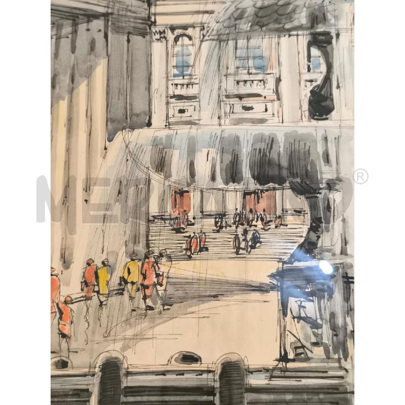 QUADRO VENEZIA 1958 ACQUERELLO | Mercatino dell'Usato Mestre 4