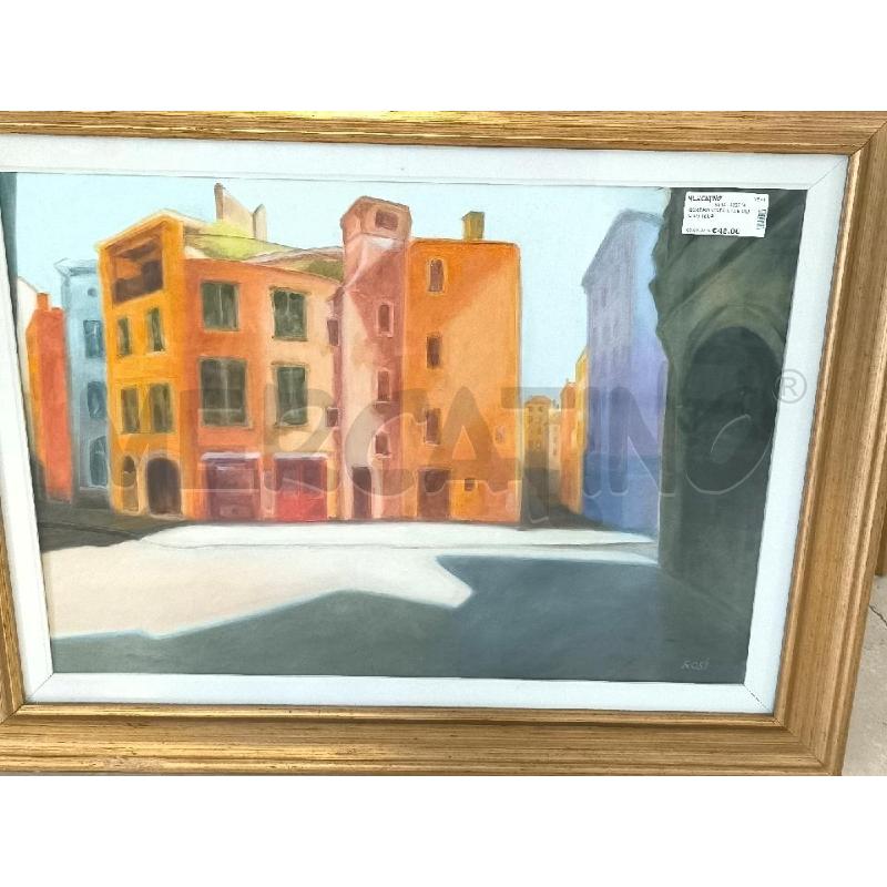 QUADRO VISTA CASE OLIO SU TELA | Mercatino dell'Usato Mestre 1