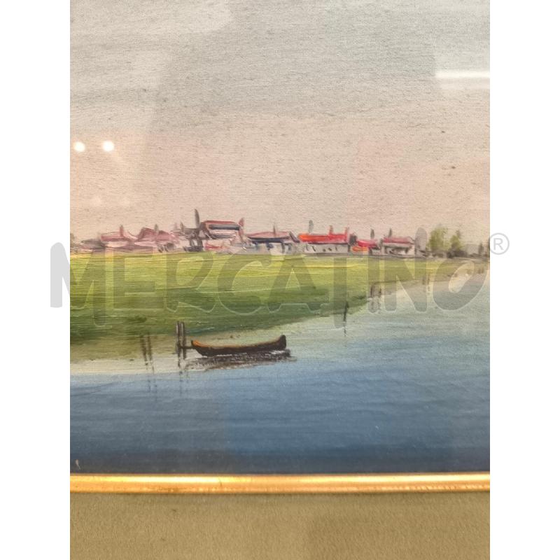 QUADRO VISTA PAESAGGIO CON FIUME  | Mercatino dell'Usato Mestre 3
