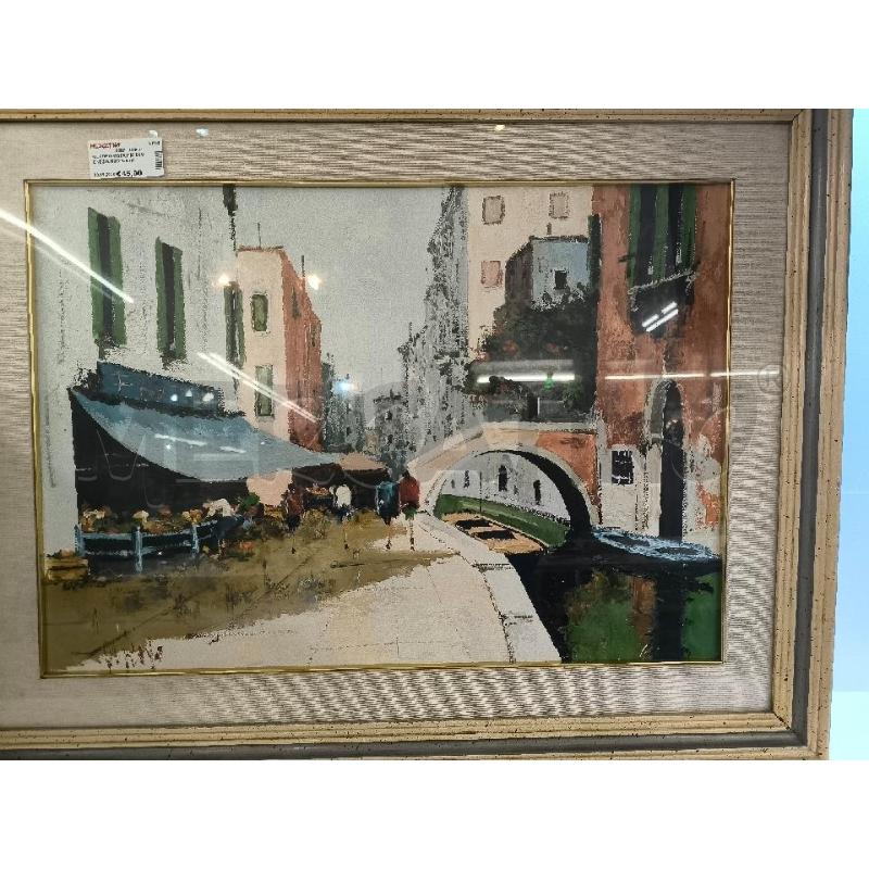 QUADRO VISTA RIO DI VENEZIA NEGOZIO FRUTTA | Mercatino dell'Usato Mestre 1