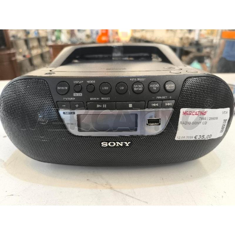 RADIO SONY CD | Mercatino dell'Usato Mestre 1