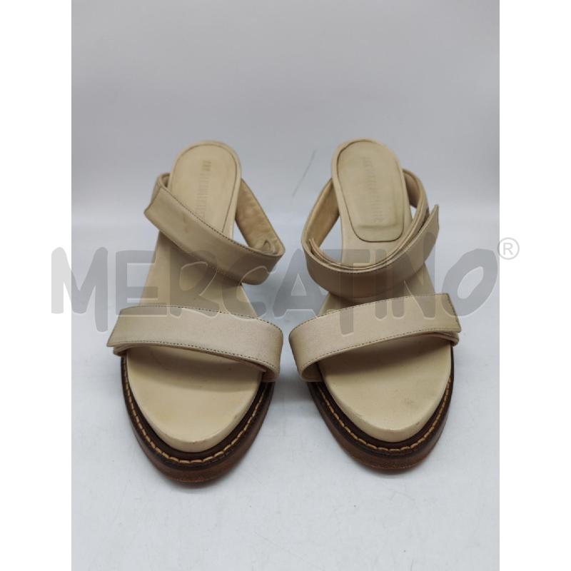 SANDALI DONNA ANN DEMEULEMEESTER BEIGE CON STRAPP | Mercatino dell'Usato Mestre 2