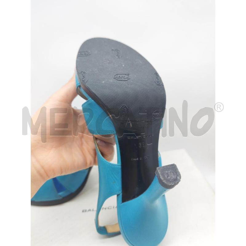 SANDALI DONNA BALENCIAGA CELESTE | Mercatino dell'Usato Mestre 4