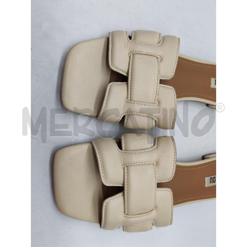 SANDALI DONNA BIBI LOU SIMIL PELLE CREMA INTRECCI | Mercatino dell'Usato Mestre 3