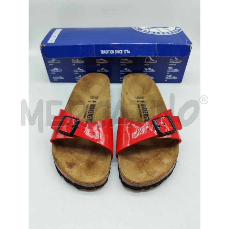 SANDALI DONNA BIRKENSTOCK FASCIA ROSSA | Mercatino dell'Usato Mestre 2