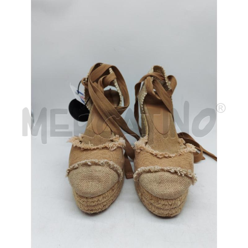 SANDALI DONNA CASTANER ZEPPA BEIGE | Mercatino dell'Usato Mestre 2