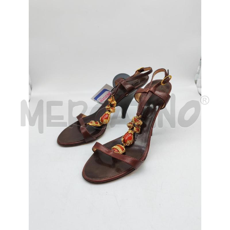 SANDALI DONNA GIUSEPPE ZANOTTI MARRONI | Mercatino dell'Usato Mestre 1
