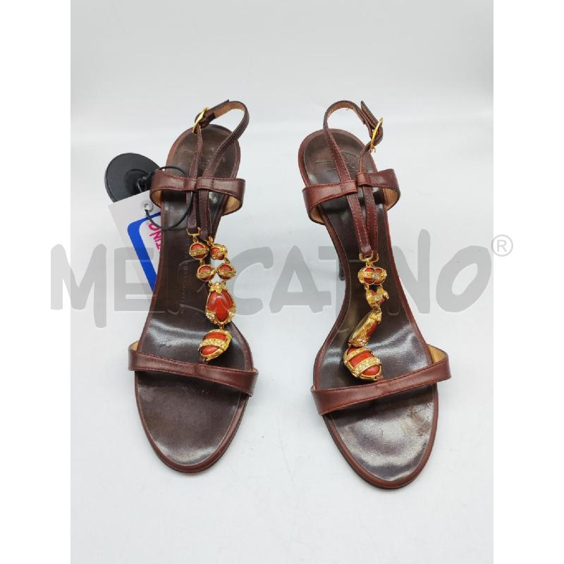 SANDALI DONNA GIUSEPPE ZANOTTI MARRONI | Mercatino dell'Usato Mestre 4
