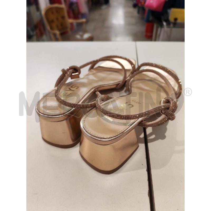 SANDALI DONNA KEYS DORATE BRILLANTINI  | Mercatino dell'Usato Mestre 3