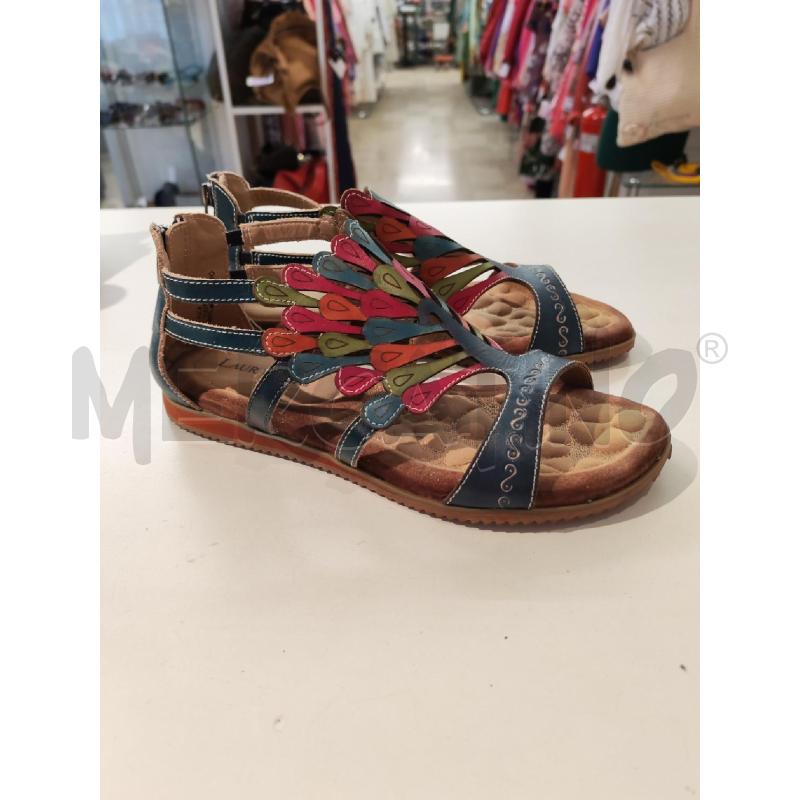 SANDALI DONNA LAURA VITA AZZURRI FUCSIA VERDI | Mercatino dell'Usato Mestre 4