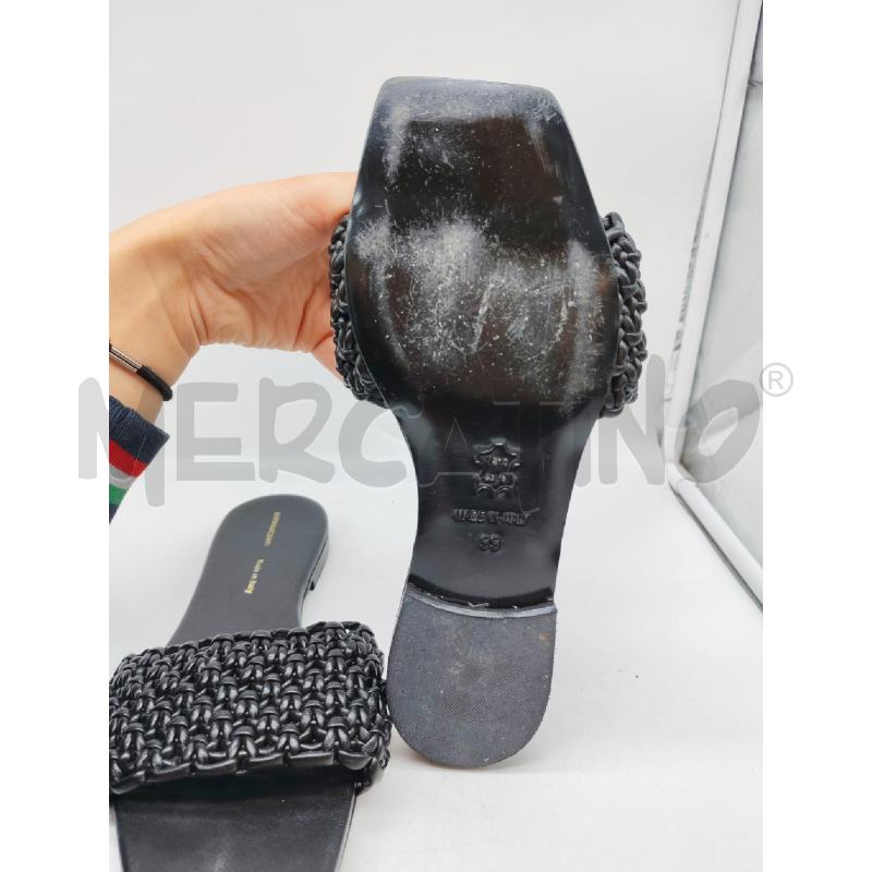 SANDALI DONNA LIVIANA CONTI NERI FASCIA INTRECCIATA | Mercatino dell'Usato Mestre 4