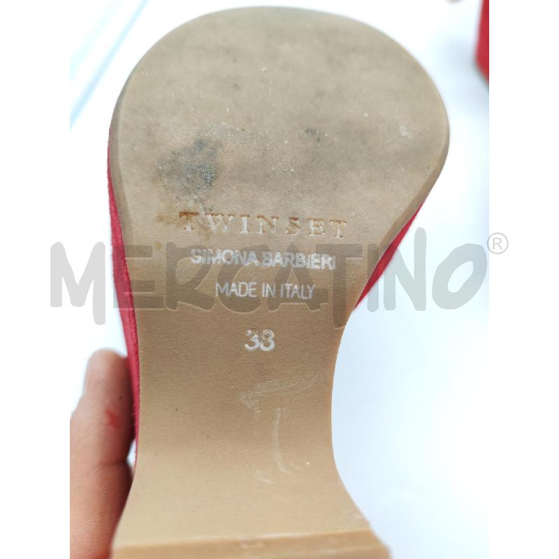 SANDALI DONNA TWINSET ROSSO  | Mercatino dell'Usato Mestre 3