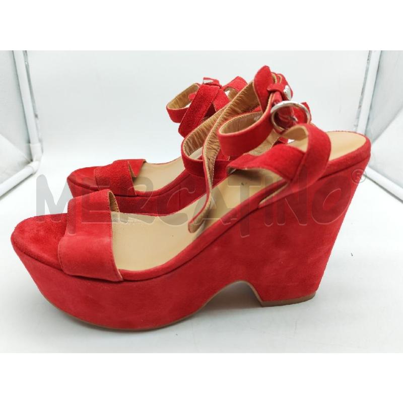 SANDALI DONNA TWINSET ROSSO  | Mercatino dell'Usato Mestre 4