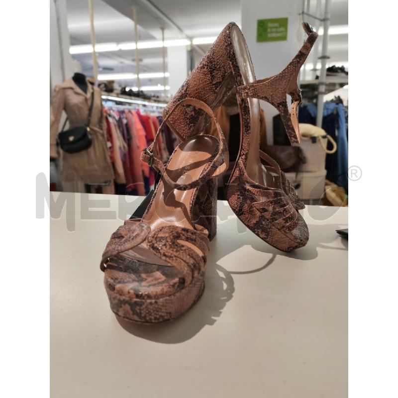 SANDALI DONNA TWIN SET PITONATI ROSA | Mercatino dell'Usato Mestre 1