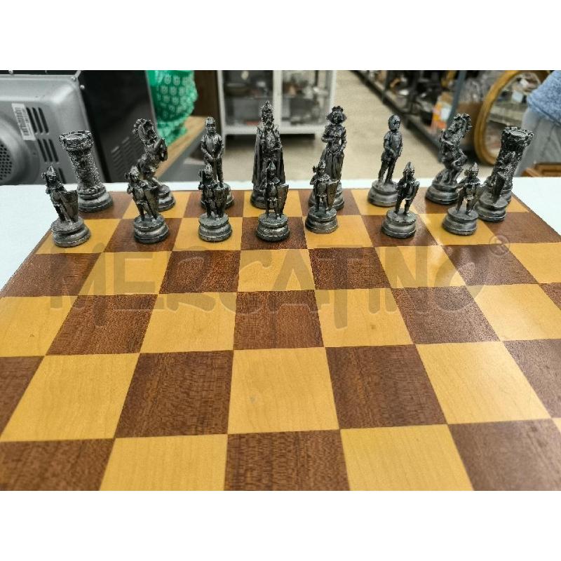 SCACCHIERA DEPOS ITALY IN LEGNO BASE CON SCACCHI COMPLETA | Mercatino dell'Usato Mestre 2