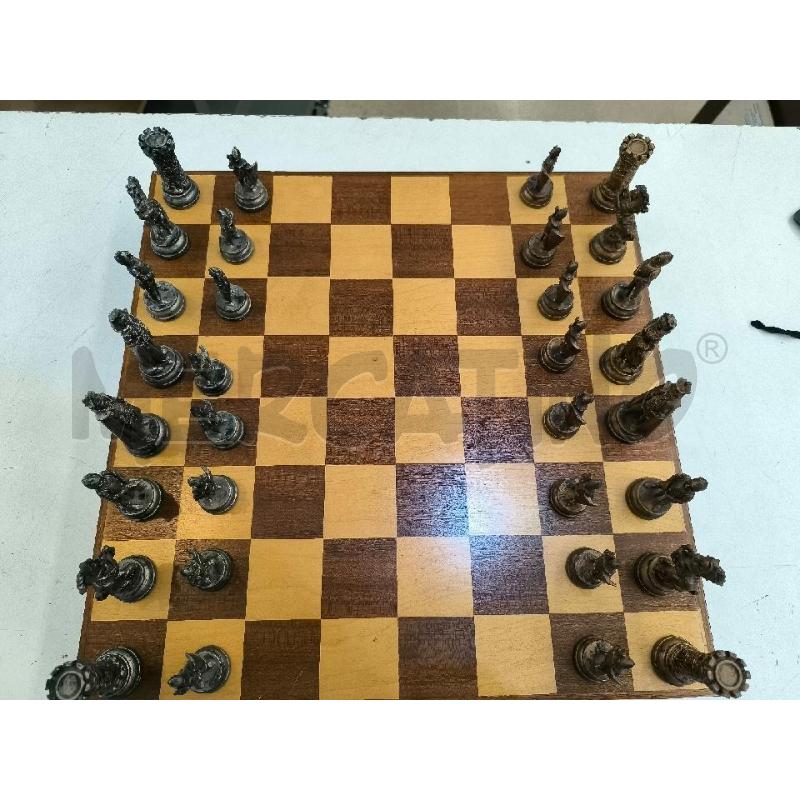SCACCHIERA DEPOS ITALY IN LEGNO BASE CON SCACCHI COMPLETA | Mercatino dell'Usato Mestre 4