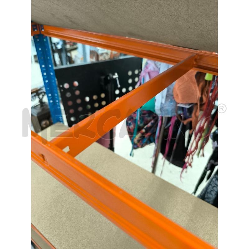 SCAFFALATURA FERRO ARANCIONE BLU | Mercatino dell'Usato Mestre 4