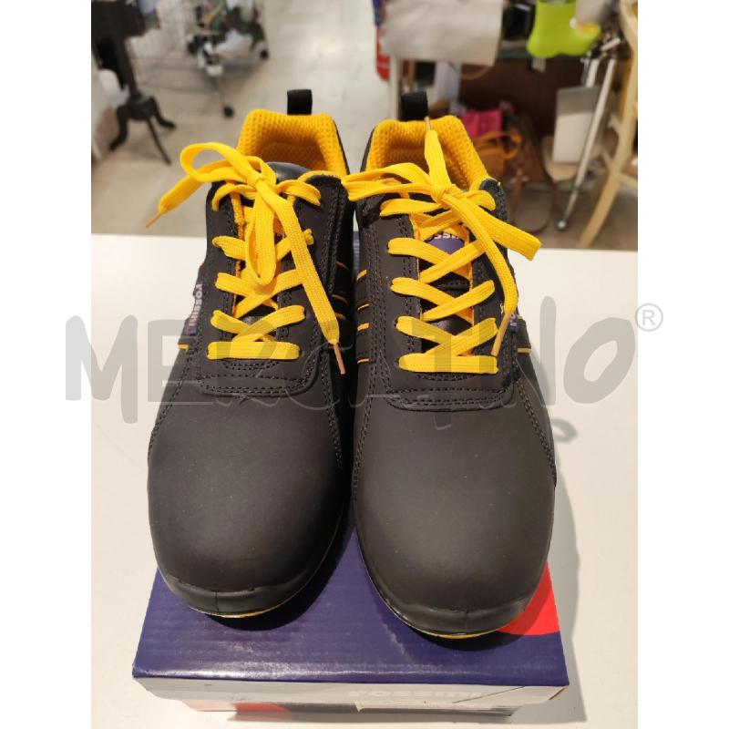 SCARPE ANTINFORTUNISTICHE NR 40 ROSSINI NERE GIALLE  | Mercatino dell'Usato Mestre 1
