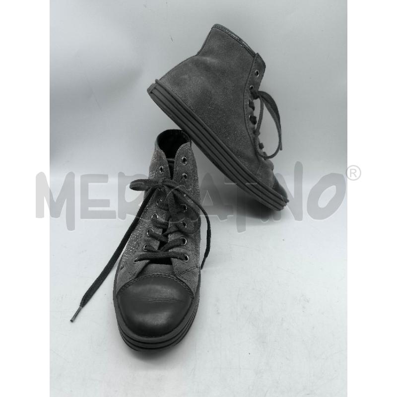 SCARPE BAMBIAN HOGAN ALTE GRIGIO BRILLANTINI  | Mercatino dell'Usato Mestre 1