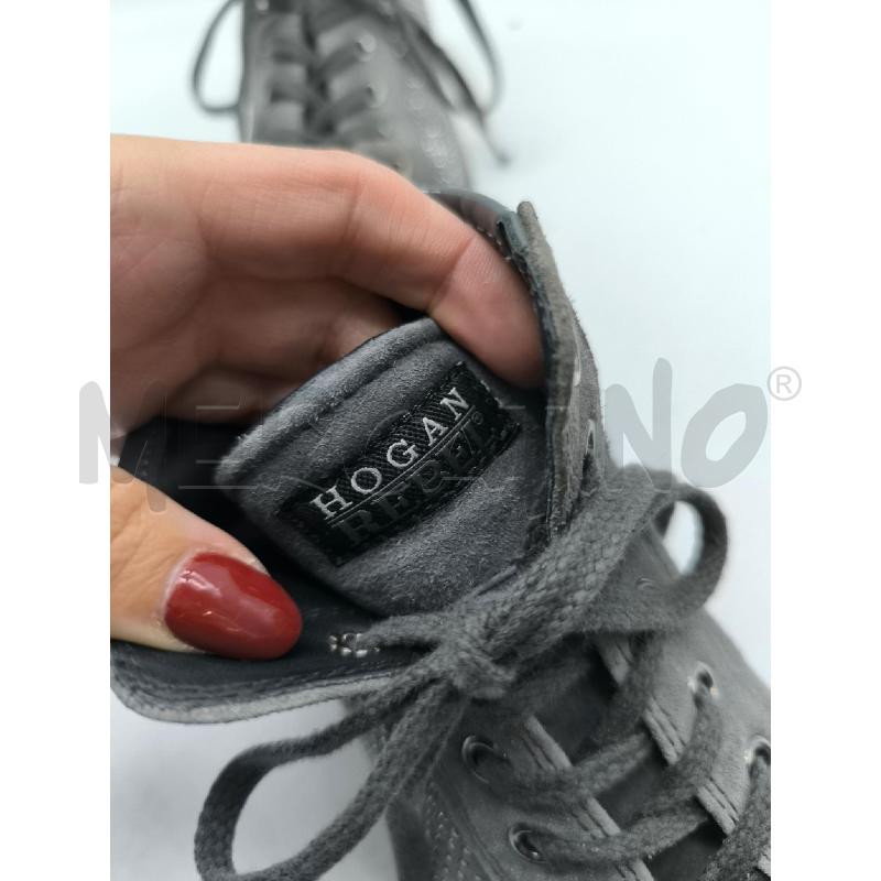 SCARPE BAMBIAN HOGAN ALTE GRIGIO BRILLANTINI  | Mercatino dell'Usato Mestre 4