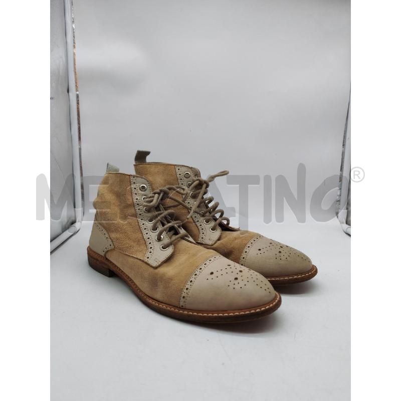 SCARPE DONNA BELSTAFF ALTI BEIGE SCAMOSCIATE TRAFORATE  | Mercatino dell'Usato Mestre 2