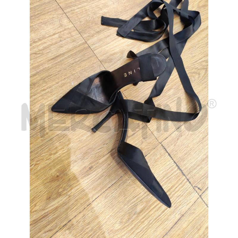 SCARPE DONNA CELINE NERE CON NASTRO LUCIDO | Mercatino dell'Usato Mestre 2