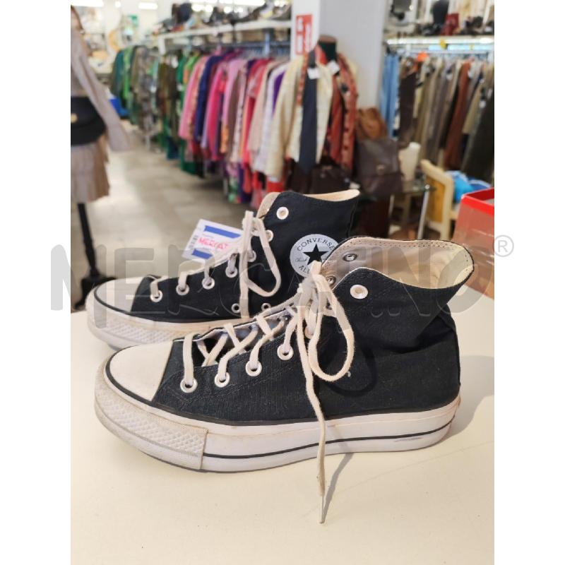 SCARPE DONNA CONVERSE ALL STAR NERE CON SUOLA ALTA  | Mercatino dell'Usato Mestre 1