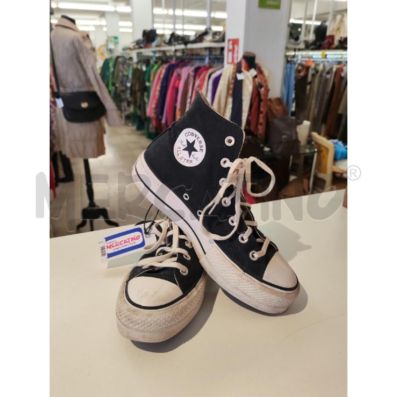 SCARPE DONNA CONVERSE ALL STAR NERE CON SUOLA ALTA  | Mercatino dell'Usato Mestre 2