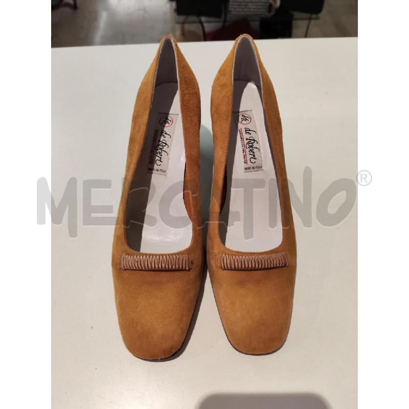 SCARPE DONNA DE ROBERT DECOLTE' BEIGE CAMOSCIO | Mercatino dell'Usato Mestre 2