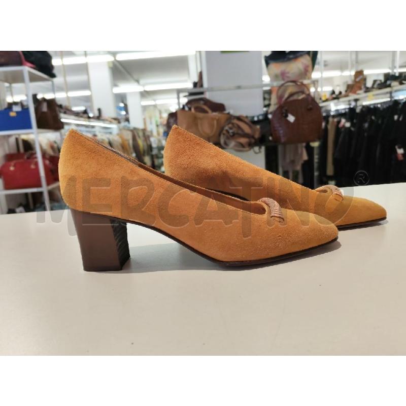SCARPE DONNA DE ROBERT DECOLTE' BEIGE CAMOSCIO | Mercatino dell'Usato Mestre 4