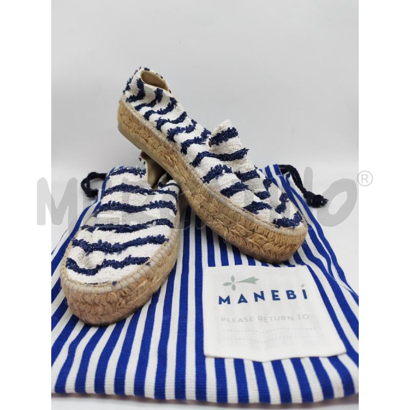 SCARPE DONNA MANEBI BIANCHE E BLU | Mercatino dell'Usato Mestre 1