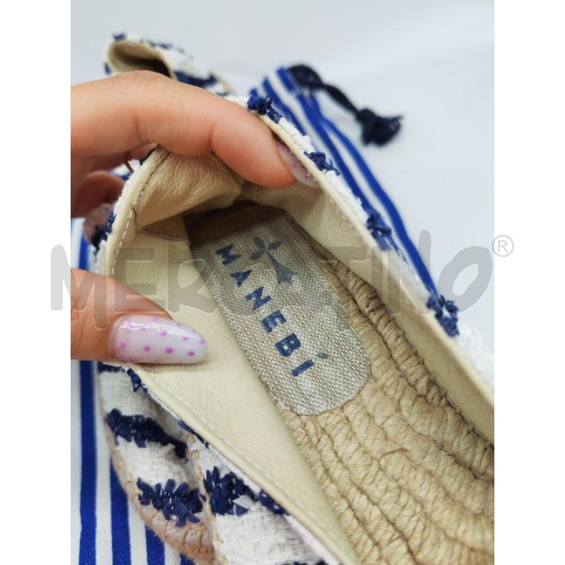 SCARPE DONNA MANEBI BIANCHE E BLU | Mercatino dell'Usato Mestre 3