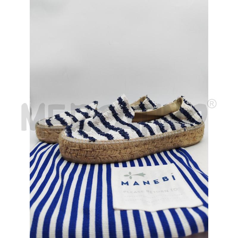 SCARPE DONNA MANEBI BIANCHE E BLU | Mercatino dell'Usato Mestre 4