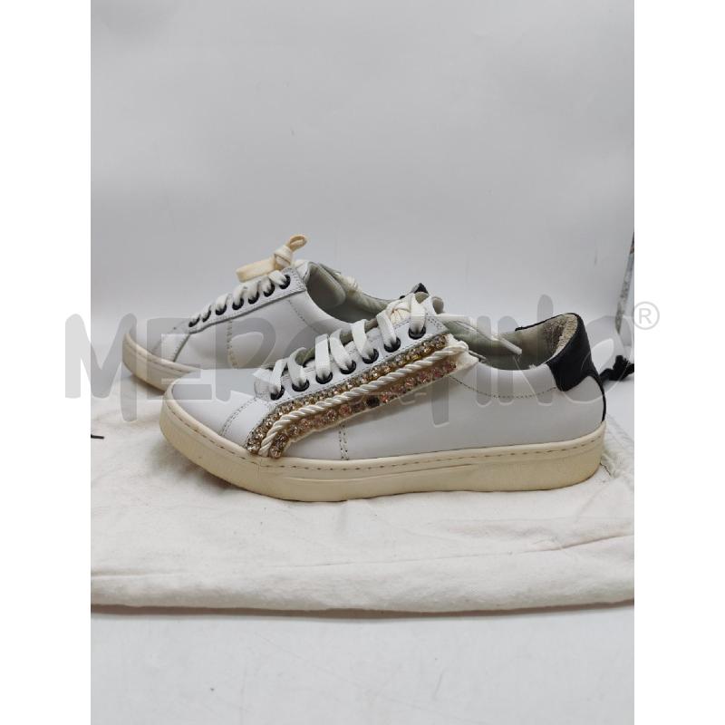 SCARPE DONNA MARTINA DONZELLA BIANCHE DORATE  | Mercatino dell'Usato Mestre 2