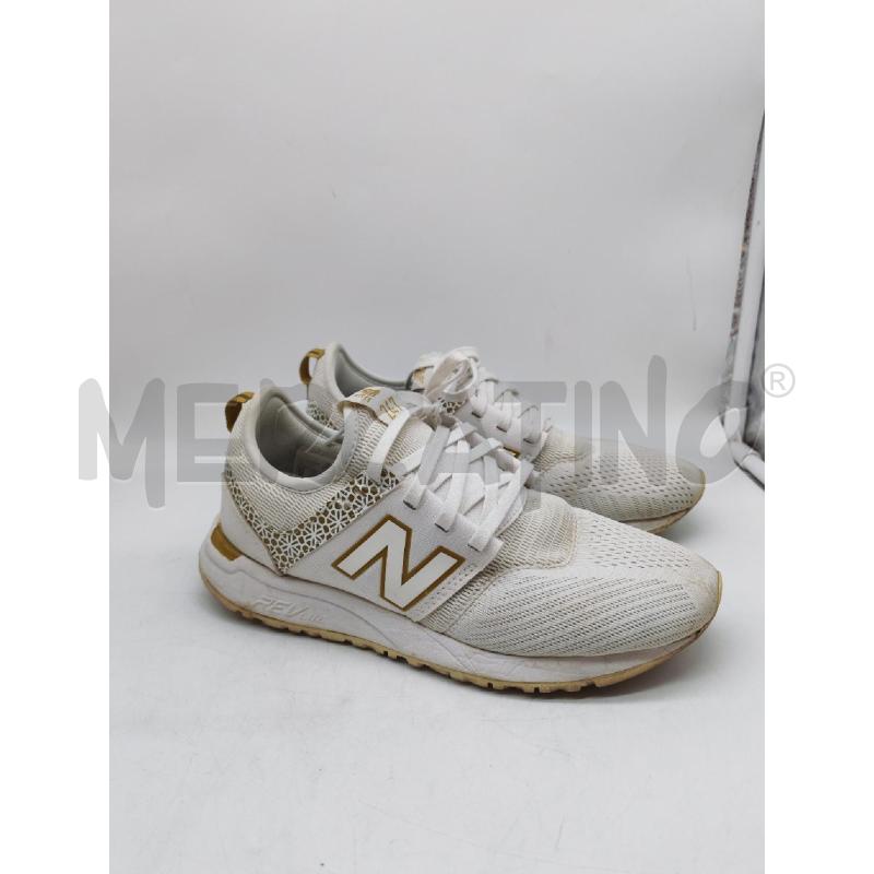 SCARPE DONNA NEW BALANCE BIANCHE DORATE | Mercatino dell'Usato Mestre 1