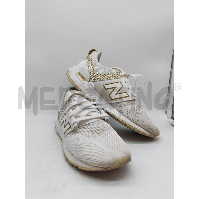 SCARPE DONNA NEW BALANCE BIANCHE DORATE | Mercatino dell'Usato Mestre 2