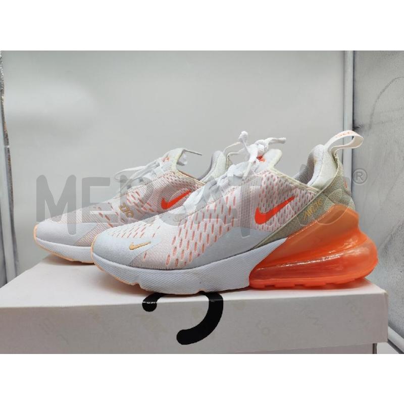 SCARPE DONNA NIKE AIR 270 BIANCHE ARANCIONI | Mercatino dell'Usato Mestre 3